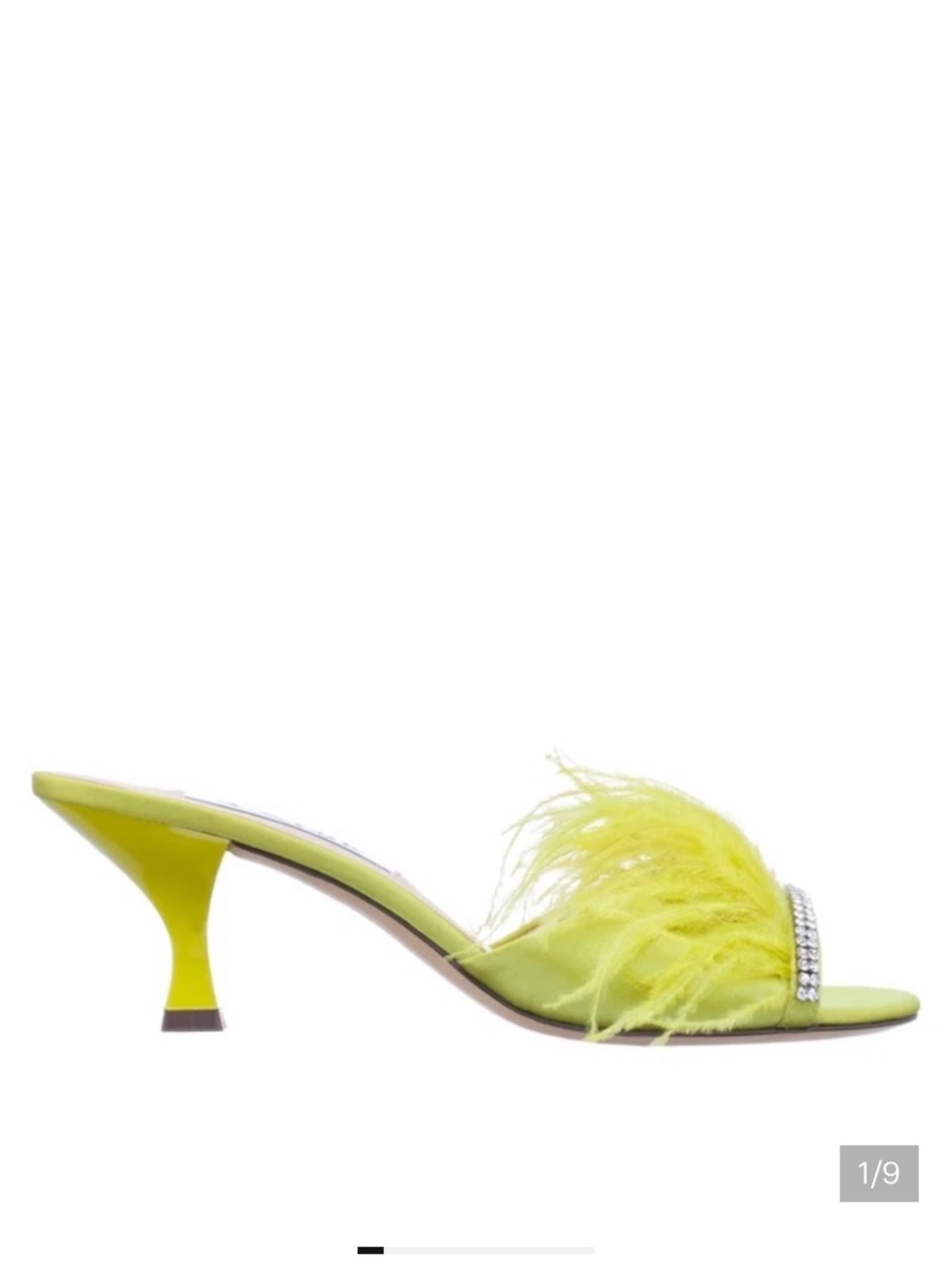 NWT Nina Kat Crystal Satin Sandals - color Zest